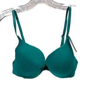 Simply Basic Women's 34A Green Gem Padded Underwired Support Everyday Wear NWT